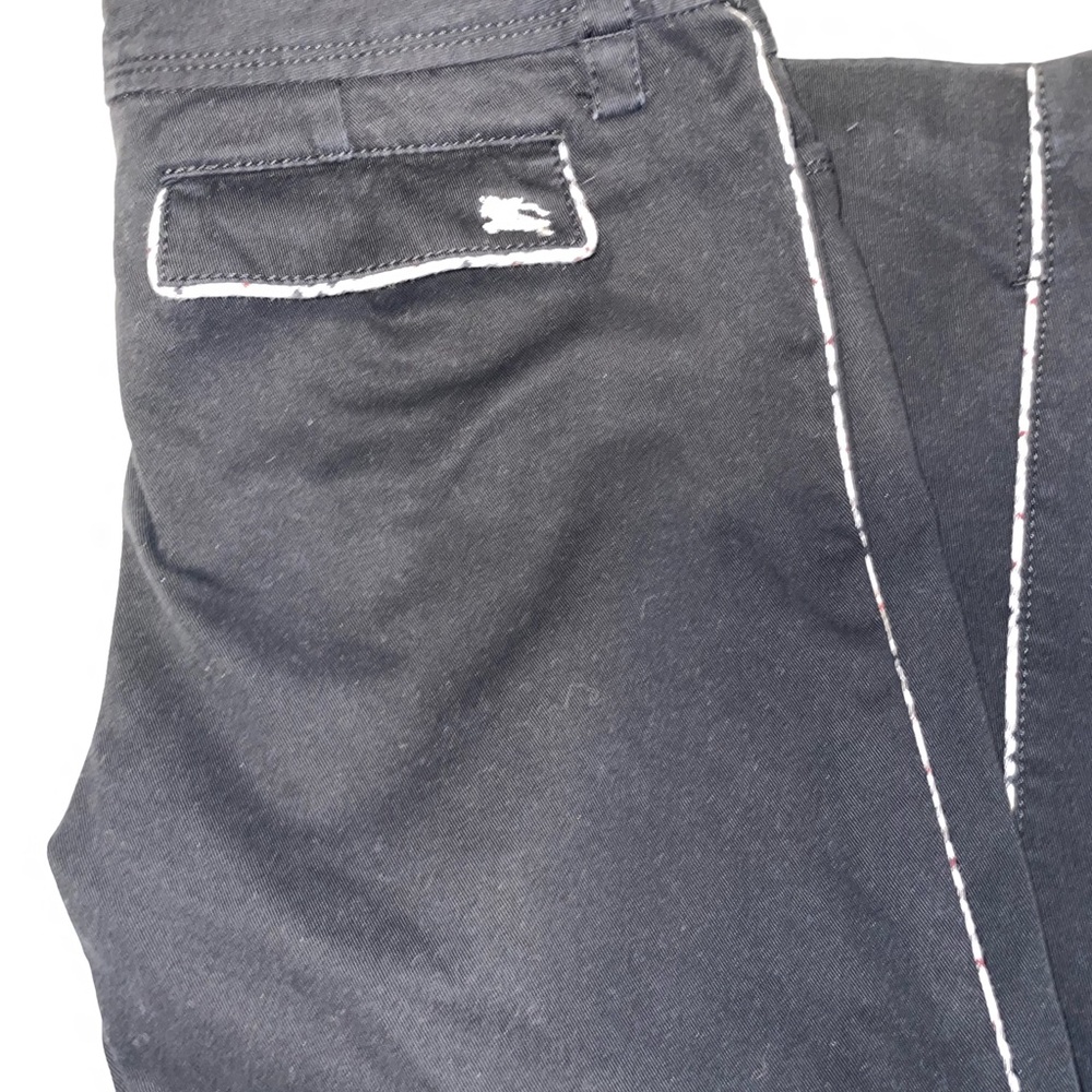 Black Pants with White Trim